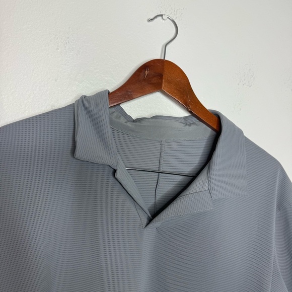 Lululemon Light Cast gray Warped Sense Polo Shirt - Picture 5 of 8